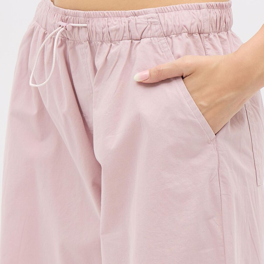 Ladies' 100% Cotton High Rise Trouser, Lilac, large image number null