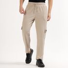 Men's Muted Beige Regular Fit Cargo Jogger, गहरा पीला, small image number null