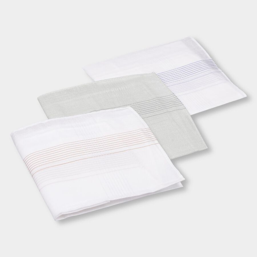 Men's Basic Hanky, Light Grey, large image number null