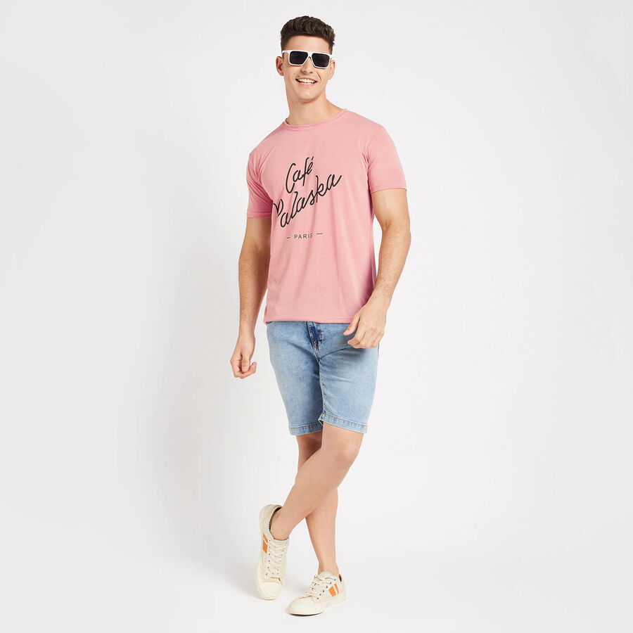 Round Neck T- Shirt, Peach, large image number null