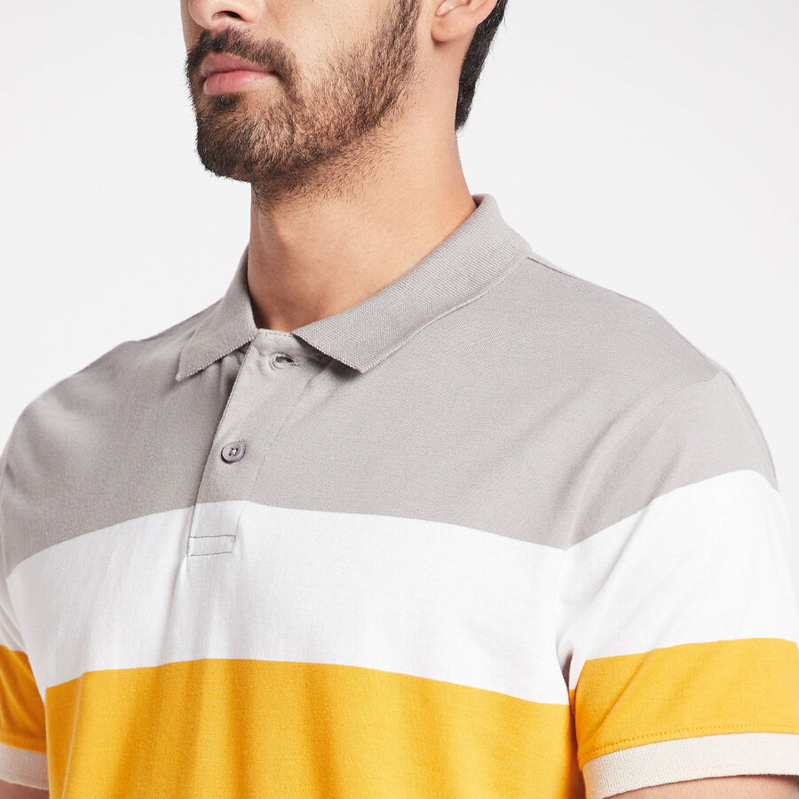Stripes Polo Shirt, White, large image number null