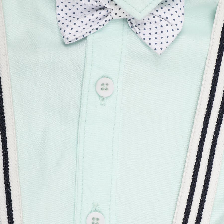 Infant Boys' 100% Cotton Baba Suit, Aqua, large image number null