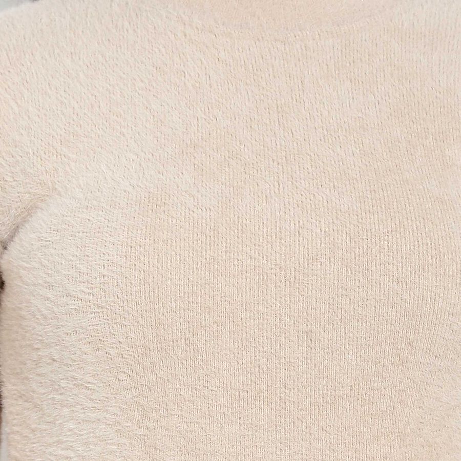 Solid Pullover, Beige, large image number null