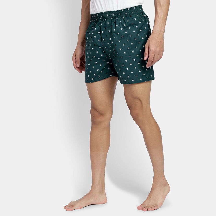 Men's 100% Cotton Boxers, टील ब्लू, large image number null