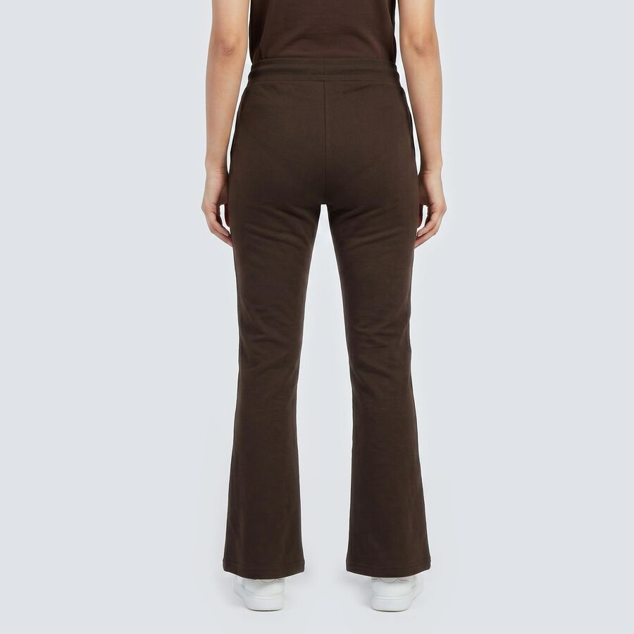 Women's Brown Regular Fit Basic Track Pants, Brown, large
