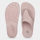 Women's Pink Wedge Slip-On Flip-Flops, Pink, small