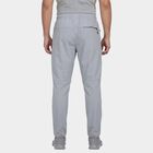 Men's Light Grey Slim Fit Zip Pocket Track Pants, Light Grey, small