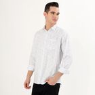 Men's 100% Cotton Casual Shirt, White, small image number null