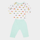 Infants Cotton Printed Baba Suit, Light Green, small image number null