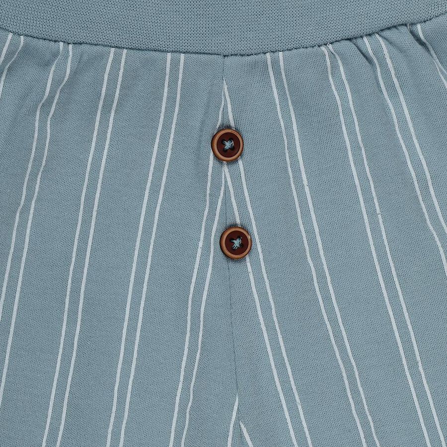 Infants' Pyjama, Teal Blue, large