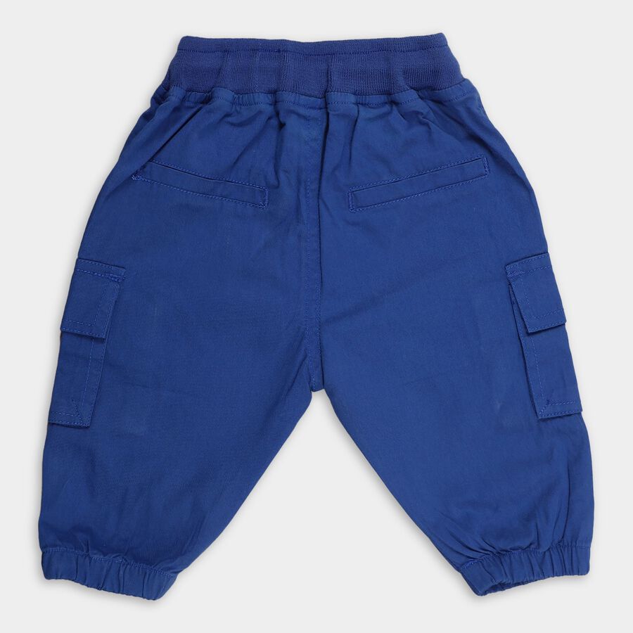 Infant's Cotton Cotton Trousers, गहरा नीला, large image number null