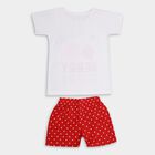 Girls' Night Suit, White, small image number null