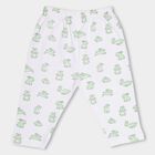 Infants' Light Sage Green And White Regular Fit Elasticated Pyjama, Light Green, small image number null