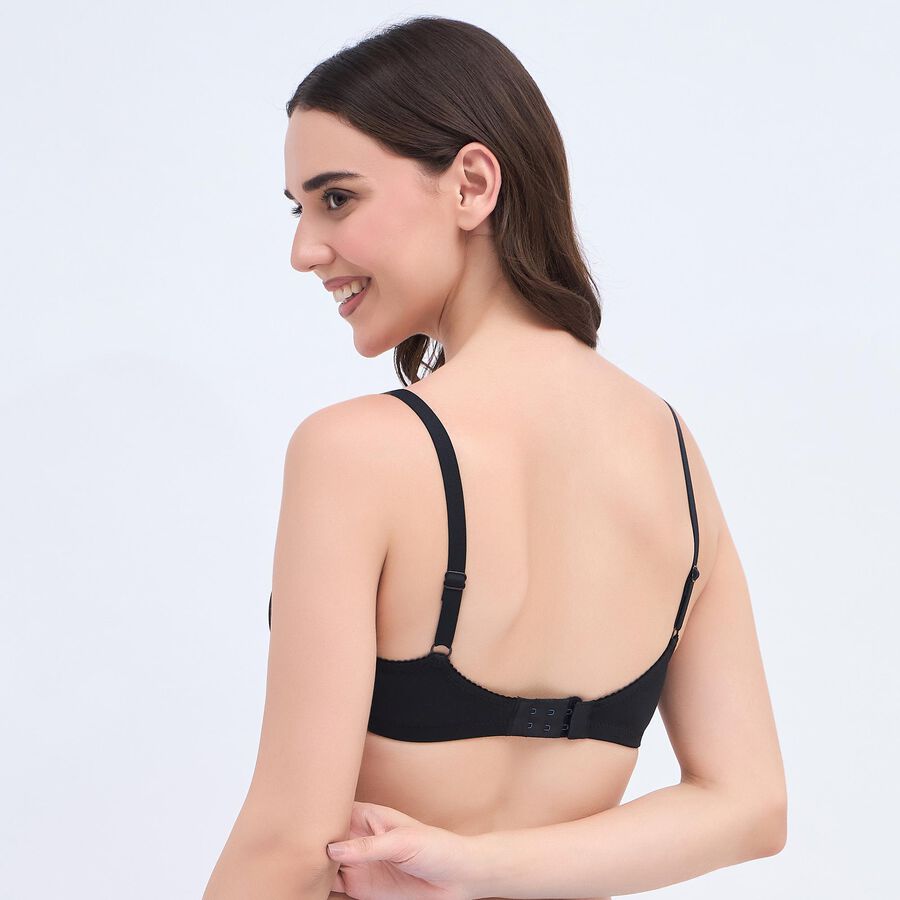 Women's Black Wire-Free Everyday Bra, Black, large image number null