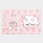 Infants Printed Cotton Baby Gift Set, Pink, small image number null