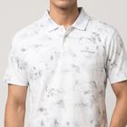 Men's Grey Cotton Polo Neck Polo T-Shirt, Light Grey, small
