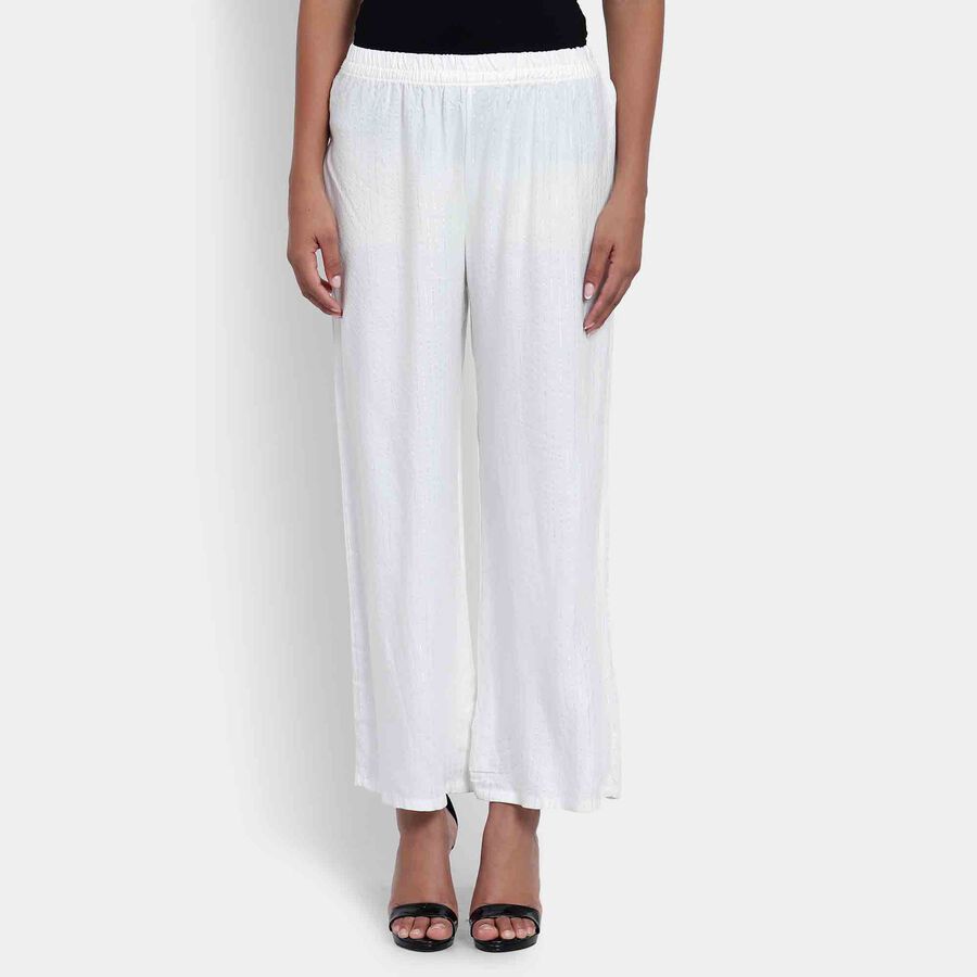 Solid Palazzo, Off White, large image number null