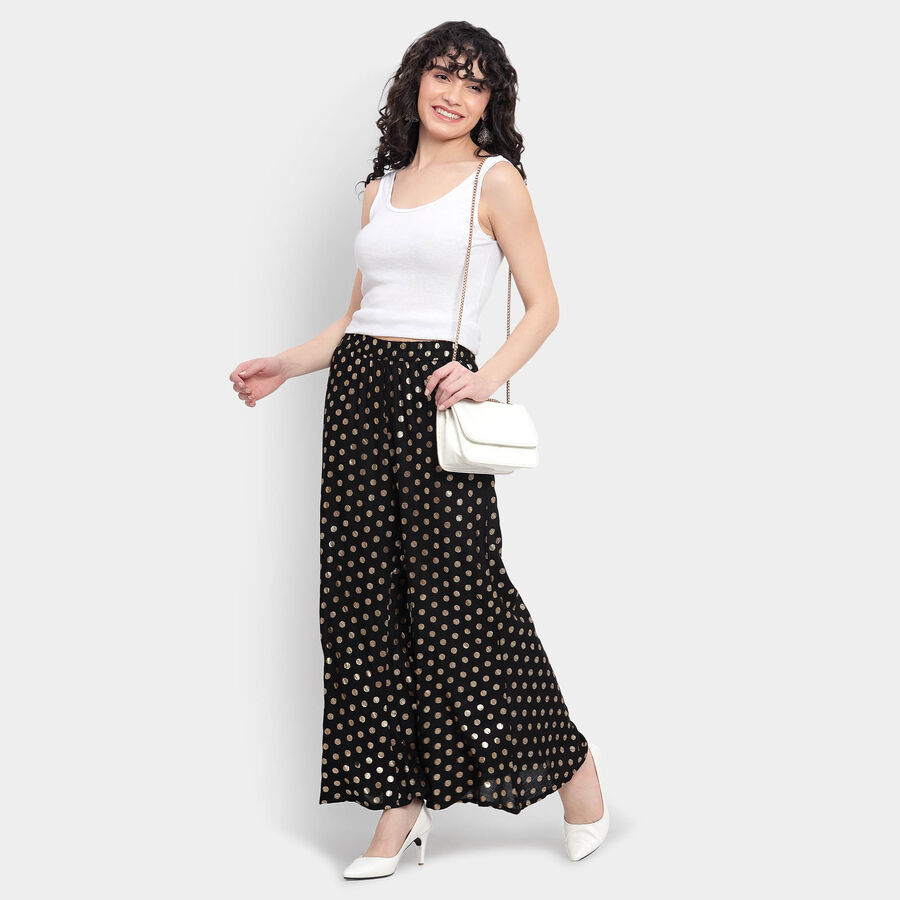 Printed Palazzo, Black, large image number null