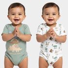 Infants' Bodysuit, हल्का हरा, small