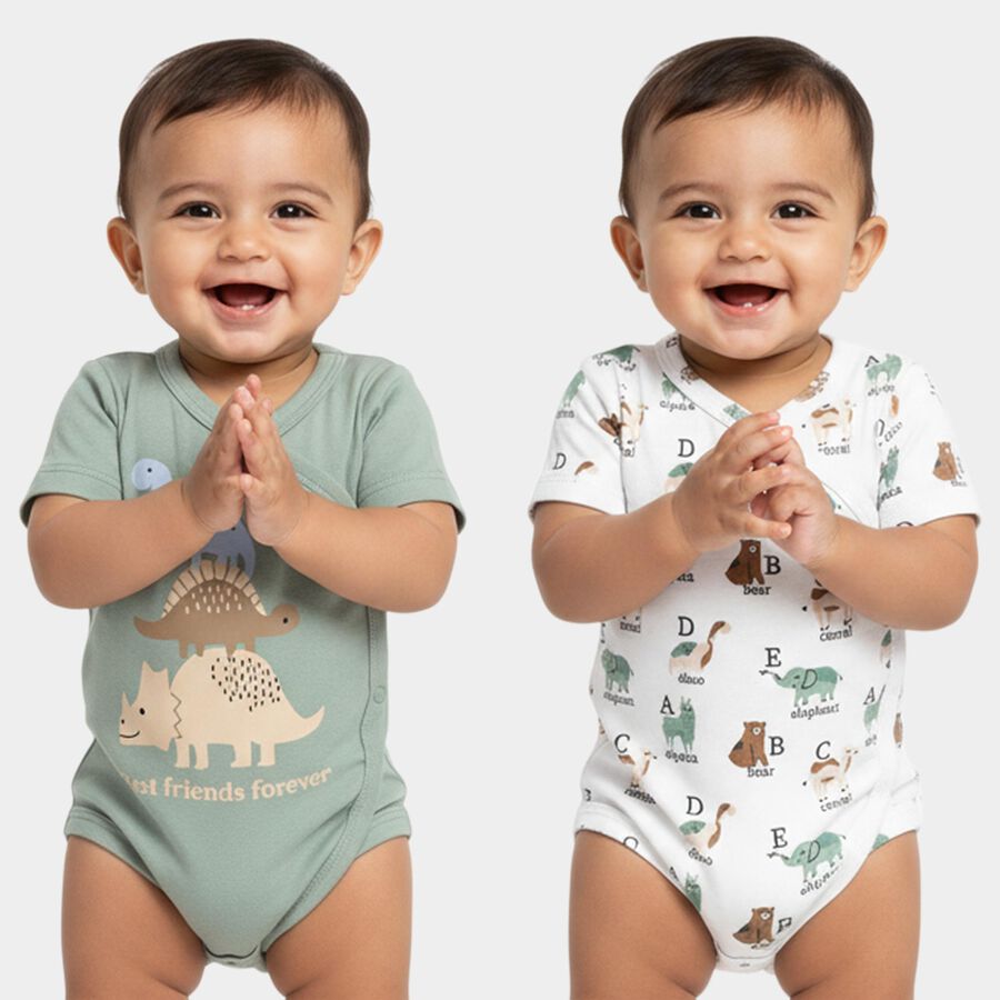 Infants' Bodysuit, हल्का हरा, large
