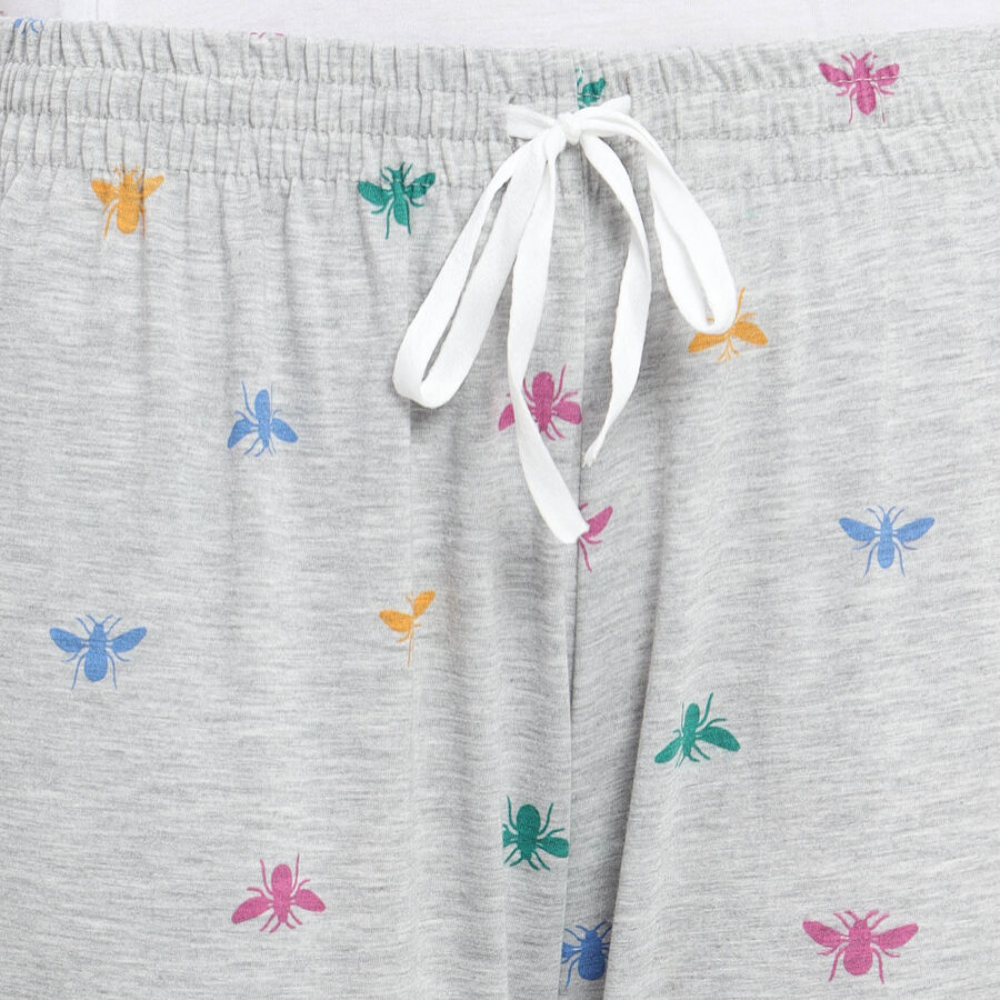 All Over Print Pyjama, Light Grey, large image number null