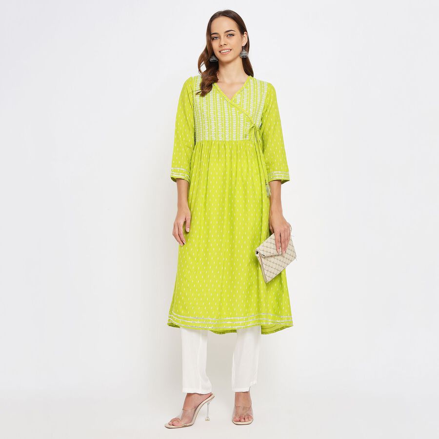 Ladies' Kurta Pyjama Set, Olive, large image number null