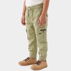 Boys' Light Green Regular Fit Cargo Trousers, Light Green, small