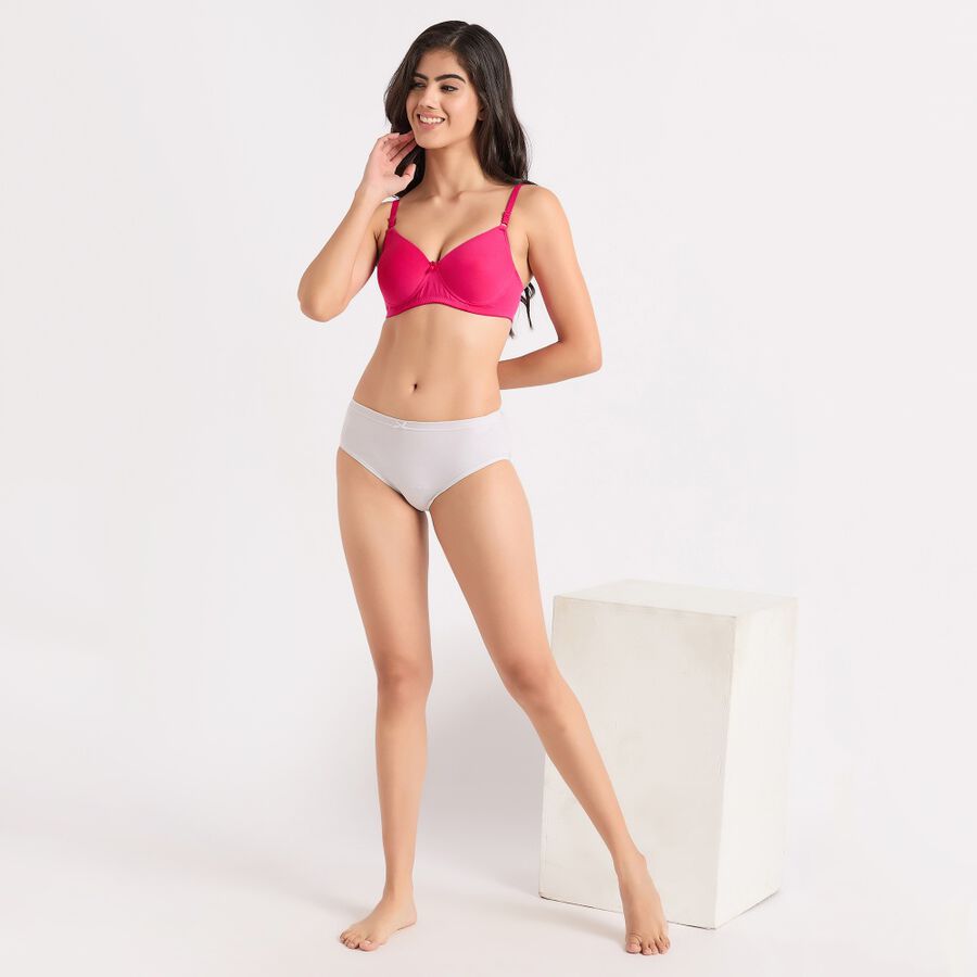 Ladies' Padded Bra, Fuchsia, large image number null