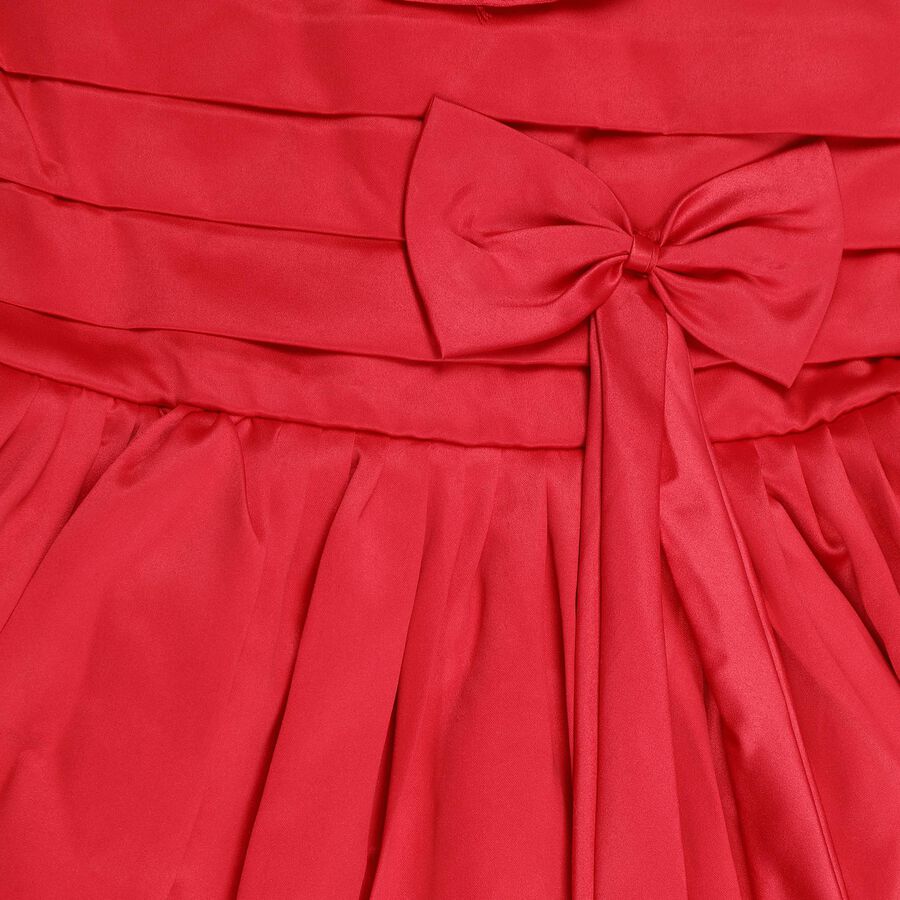Girls' Frock , Red, large image number null