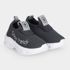 Boys' Grey Slip-On Casual Sneakers, ग्रे, small