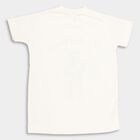 Boys' Half Sleeves T-Shirt , सफ़ेद, small image number null