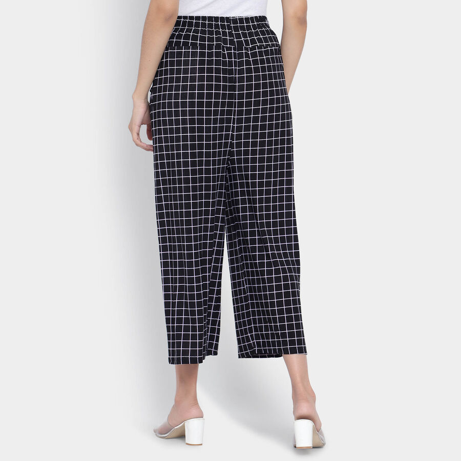 Checks Trousers, Black, large image number null