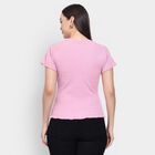 Ladies' Round Neck T-Shirt , Light Pink, small