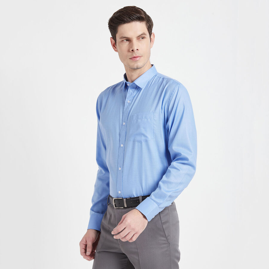 Solid Formal Shirt, Light Blue, large image number null