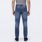 Men's Light Blue Slim Fit Stretchable Jeans, हल्का नीला, small
