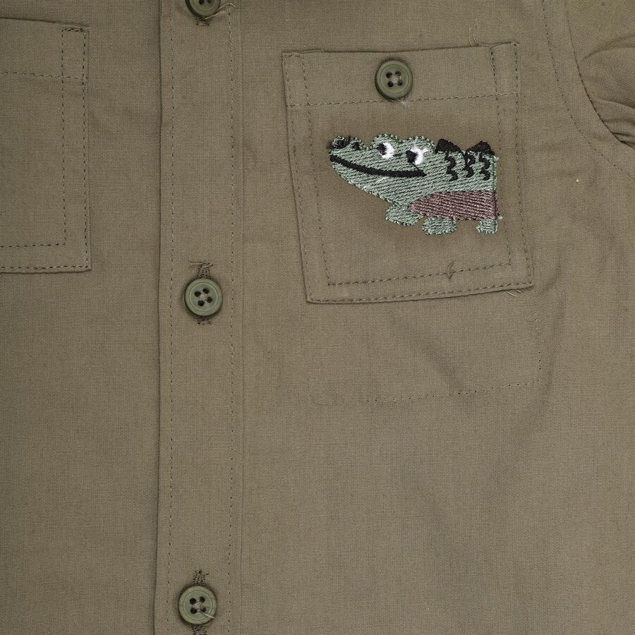 Infants' 100% Cotton Baba Suit , Olive, large image number null