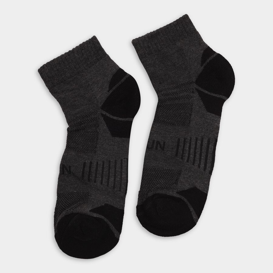 Men's Socks (Pack of 3), चारकोल, large image number null