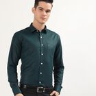 Men's Formal Shirt, गहरा हरा, small image number null