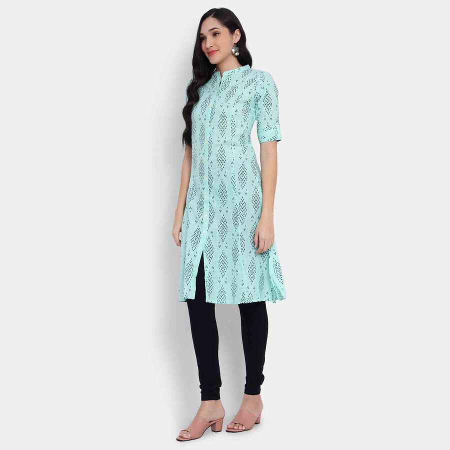 Printed Kurta, Light Green, large image number null