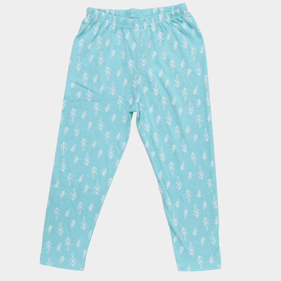 Girls' Pyjama, एक्वा, large image number null