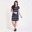 Cotton Stripes Dress, नेवी ब्लू, small image number null