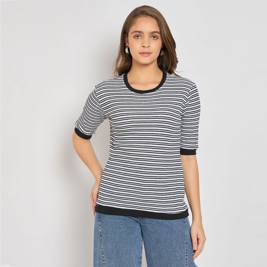 Ladies' 100% Cotton Top, White, large image number null