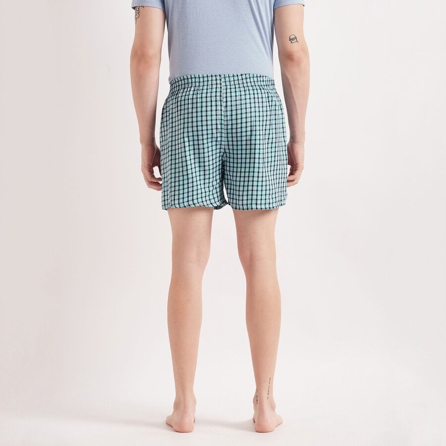 Checks Boxers, Dark Blue, large image number null