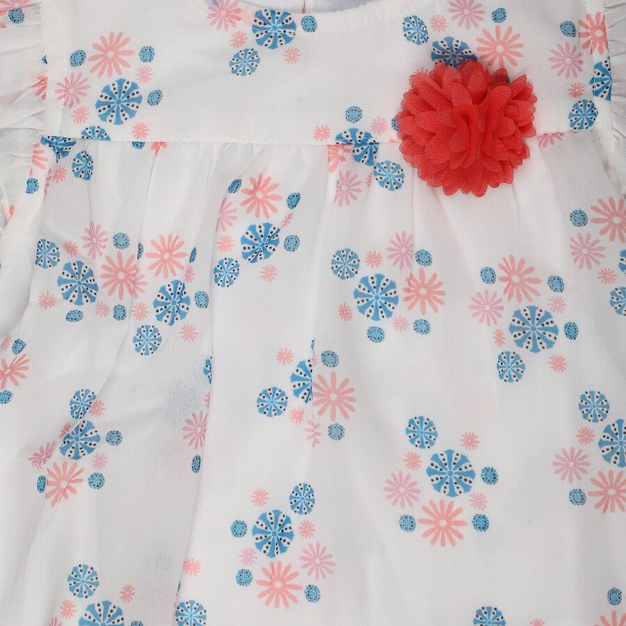 Girls Light Blue Round Neck Co-ord Set Upper and Bottom Set, हल्का नीला, large