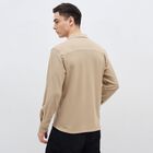 Men's Muted Beige Cuban Collar Casual Shirt, गहरा पीला, small image number null