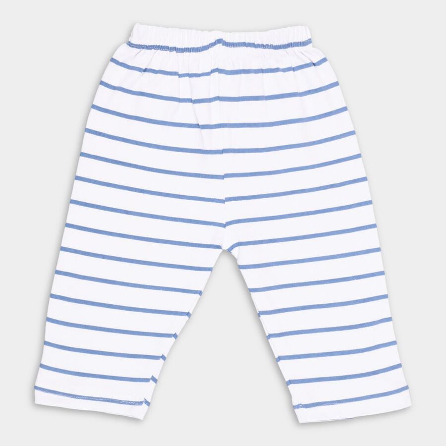 Infants' Cotton Pyjama, Mid Blue, large image number null
