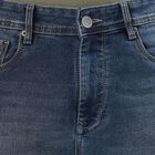 Men's Stonewashed Blue Slim Fit Five-Pocket Jeans, Mid Blue, small image number null