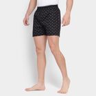 Men's Cotton Boxers, Black, small
