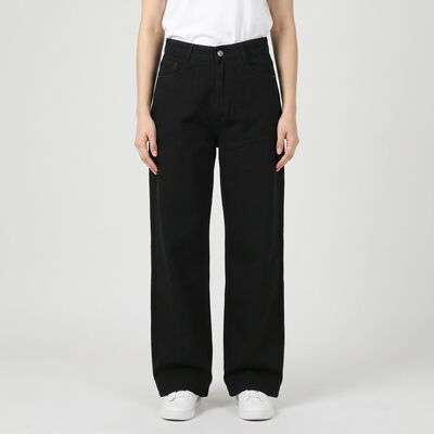 Women's Black Wide Leg Jeans
