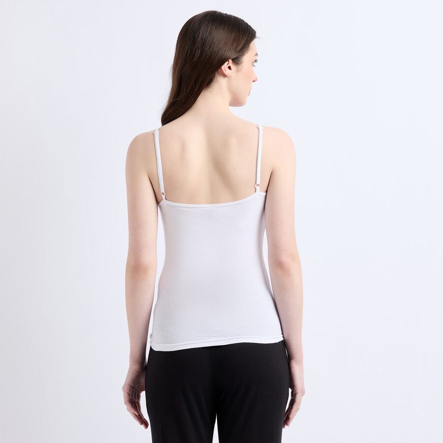 Ladies' 100% Cotton Slips, White, large image number null
